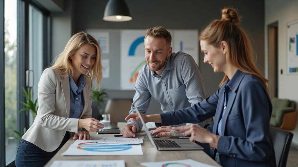 Professioneel team werkend aan taakoptimalisatie