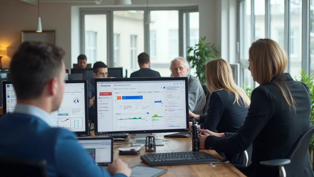 Team werkruimte met workflowoptimalisatie